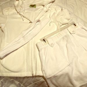 Juicy Couture 2 piece terry cloth skirt set